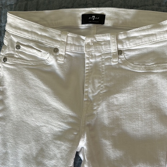 7 for all mankind white skinny jeans - Picture 2 of 7